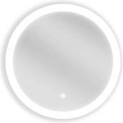Mexen Oro megvilágított fürdőszobai tükör, kerek, 50 cm, LED 6000K, páramentesítő - 9824-050-050-611-00