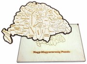 Nagy Magyarország fa puzzle vármegyékkel díszdobozban