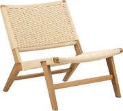 Natúr színű szövött fotel Carson – Actona