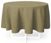 Table pamut asztalterítő khaki, átmérő 150 cm