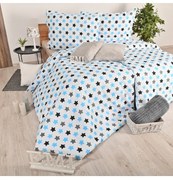EMI Csillagok kék gyermek pamut ágyneműhuzat, A standard egyszemélyes ágy szett tartalma: 1x 140x200 + 1x 70x90