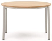 Kerek bővíthető étkezőasztal tölgyfa dekorral ø 120 cm Montuiri – Kave Home