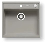 Pyramis 70058401 - CAMEA 50x53 cm gránit konyhai mosogató, szürke