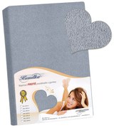 Kamilka frottír lepedő szürkéskék, 180 x 200 cm