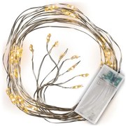 NEXOS LED Karácsonyi fény vezeték  48 LED meleg fehér