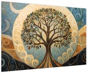 Kép – Életfa és spirálok (90x60 cm)