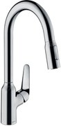 Hansgrohe Focus M42, mosogató csaptelep M4216-H220 kihúzható spray-vel, króm, HAN-71820000