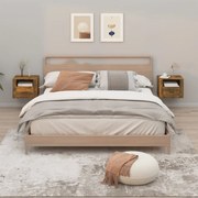 2db füstös tölgy színű fali éjjeliszekrény 50 x 36 x 40 cm