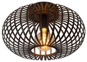 Lucide 78174/40/30 - Mennyezeti lámpa MANUELA 1xE27/60W/230V átm. 39,5 cm fekete
