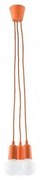 Csillár zsinóron DIEGO 3xE27/60W/230V narancssárga