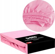 Jersey gumis lepedő 180x200 Kíméletes Bőr Légáteresztő Rózsaszín