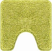 vidaXL Csúszásgátló Fürdőszőnyeg WC Nyírással Zöld 50 x 50 cm PP