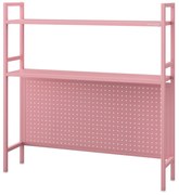 JENNY fém íróasztali feltét, 950 x 980 x 220 mm, rózsaszín