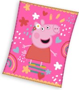 Peppa malac Piggy Tales coral fleece polár takaró 130x160cm