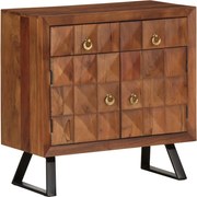 vidaXL fiókos szekrény mézbarna 70x35x70 cm tömörfa akácfa