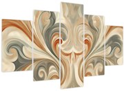 Kép - Örvények földszínekkel (150x105 cm)