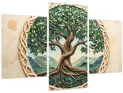 Kép – Fonott életfa (90x60 cm)