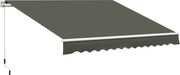 Outsunny Karos Kihúzható Napellenző 350x250 cm Terasz Napernyő Vízálló és UV-védett Fém Kurblival Kültéri Rolós Napellenző | Aosom