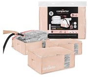 Vákuumos műanyag ruhatároló doboz szett 3 db-os 65x45x27 cm Pink Edition – Compactor