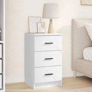 Éjjeliszekrény fiókkal Fehér 38 x 38 x 66 cm Faanyag