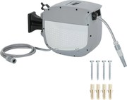 Outsunny kihúzható kerti tömlótekercs 20 m + 1,9 m, 2 üzemmód, fali szerelés automata zárral és kontrollált visszahúzással, 180° forgatható | Aosom