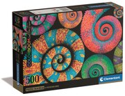 Színes Curly Tails 500 db-os Compact puzzle Clementoni