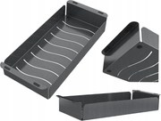 Acélbetét Mosogató Kosár Fekete Univerzális Csepegtető 42x18 cm