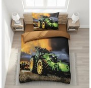 3D mikroszatén ágynemű TRACTOR FORCE színes Ágyneműhuzat mérete: 70 x 90 cm | 140 x 200 cm