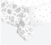 Karácsonyi Botanical Silver papír asztalterítő 120x180 cm