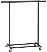 Mobil állványos ruhafogas LINEA, fekete