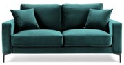 Harmony türkiz bársony kanapé, 158 cm - Kooko Home