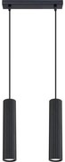 Sollux SL.1574 - Csillár zsinóron KARBON 2xGU10/10W/230V fekete