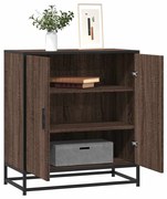 barna tölgy színű szerelt fa tálalószekrény 68 x 35 x 76 cm