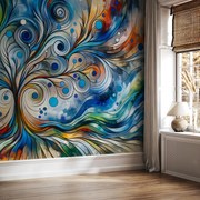 Fotótapéta - Színes energikus fa (147x102 cm)