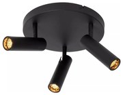 Lucide 22974/13/30 - GRADO spotlámpa 3xGU10/12W/230V fekete