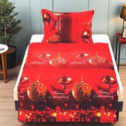 Mikroplüss ágynemű Homa LEVINA RED CHRISTMAS 140x200 cm