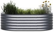 High Grow Extended, magaságyás, 150x43x60 cm, hullámos acéllemezből, egyszerű összeszerelés, rozsda- és fagyálló