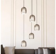 Eglo 901194 - Csillár zsinóron CIAMPINO 5xE27/28W/230V szürke