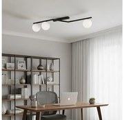 Mennyezeti lámpa NATON 3xE14/10W/230V, fekete/fehér