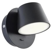 Redo 01-1739 - LED Fali lámpa SHAKER LED/6W/230V fekete