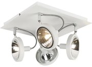 Design spotlámpa fehér 4-lámpás állítható - Nox