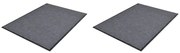2 db szürke PVC lábtörlő 90 x 60 cm