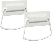 vidaXL Szekrény Fogantyúk 2 pcs Fehér 85 x 45 mm Fém