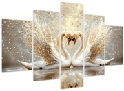 Kép - Arany hattyúk (150x105 cm)