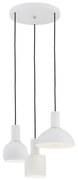 Argon 1468 - Csillár zsinóron SINES 3xE27/15W/230V fehér