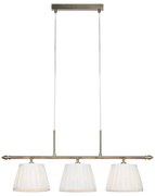 Markslöjd 108975 - OXFORD kábeles csillár 3×E14/40W/230V, sárgaréz/fehér