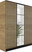 Eden2 3D Gardróbszekrény 156,4cm, Arany Tölgy
