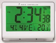 Falióra, rádióvezérlésű, LCD kijelzős, 22x20 cm, ALBA Horlcdneo, ezüst (BHORLCDNEOE)
