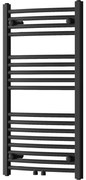 Mexen Ares fürdőszobai radiátor 900 x 500 mm, 372 W, Fekete - W102-0900-500-00-70