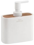 Gedy - Szappan adagoló NINFEA fehér/bambusz